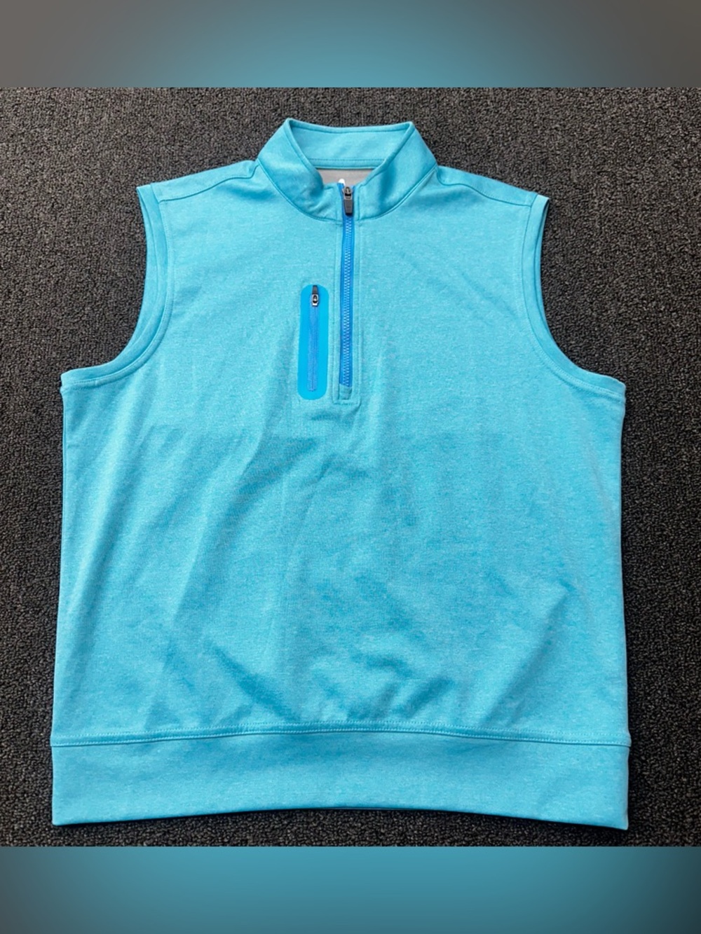 Johnnie-O Denny 1/4 Zip Performance Golf Vest Mens Sz M